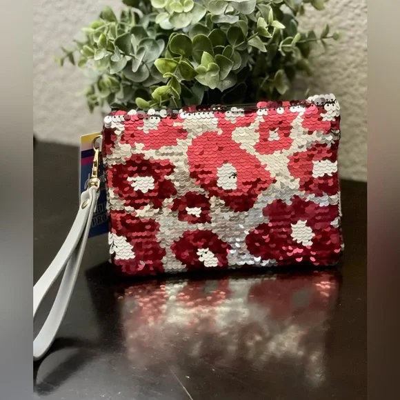 NWT! Wooo Pig Sooie Arkansas Sequined College Wristlets - Picture 2 of 5